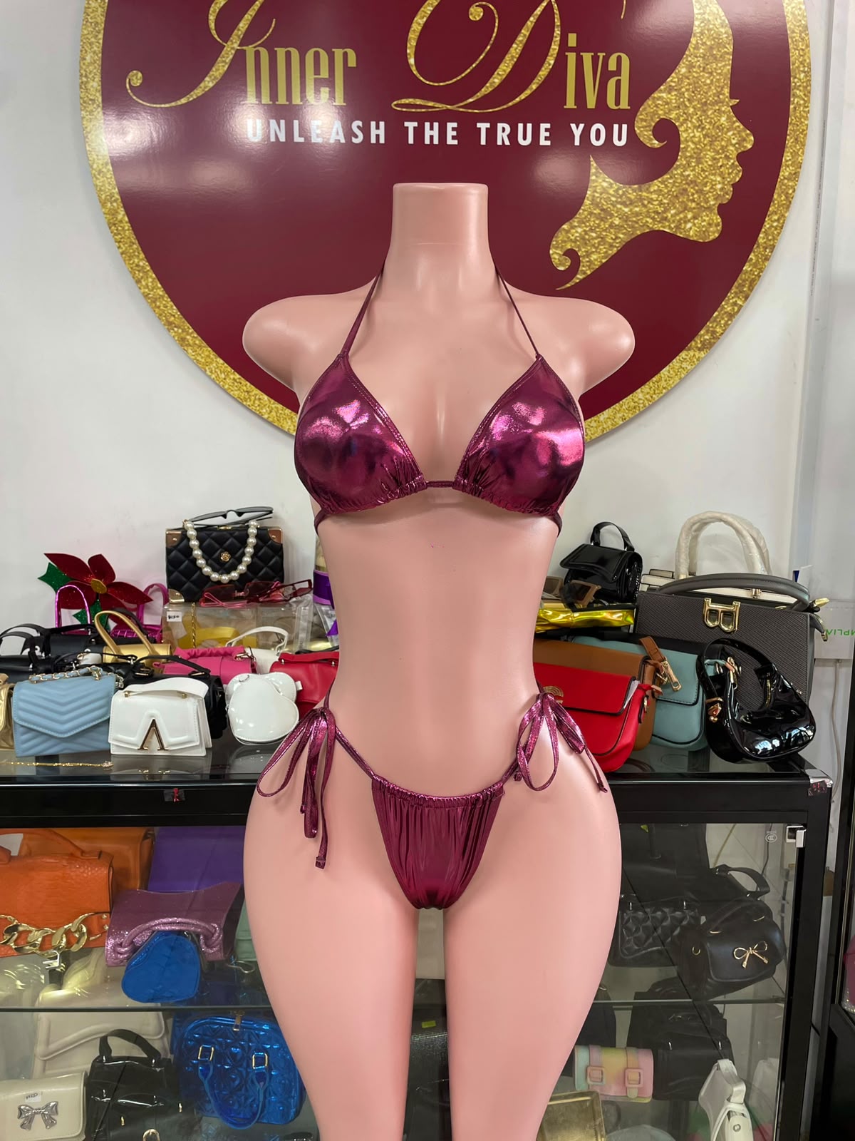Metallic 4pc swim
