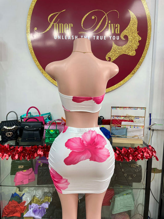 Hibiscus Skirt Set