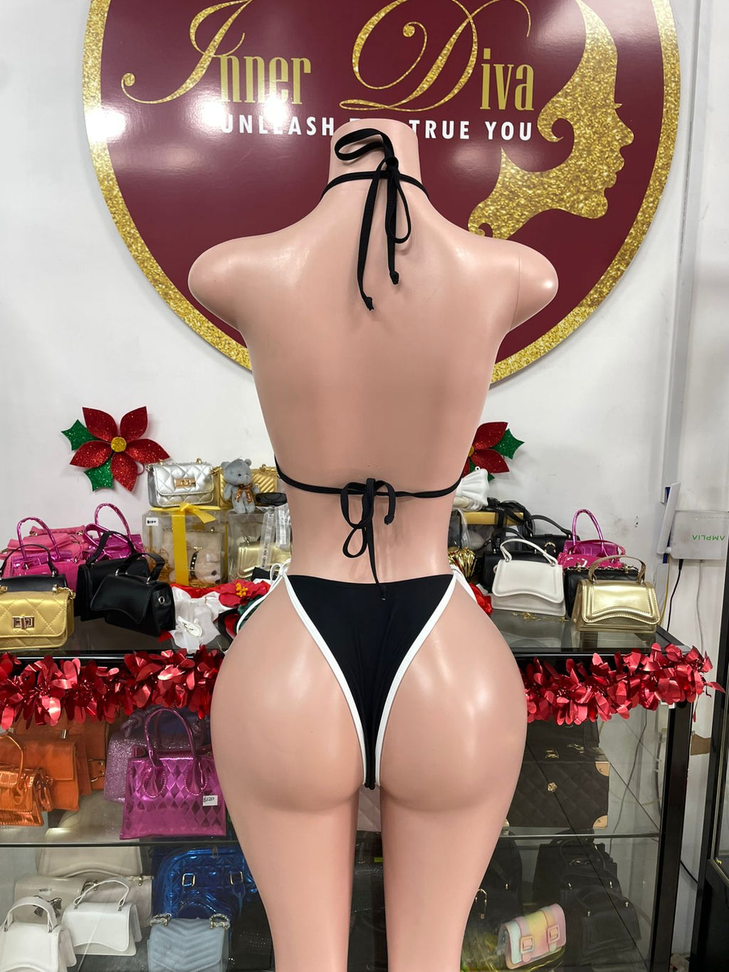 Black and White Bikini