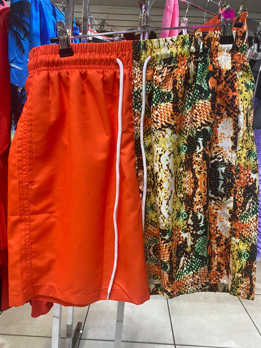 Orange Swim Trunks