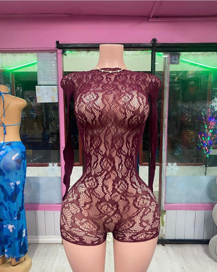 Fishnet Romper