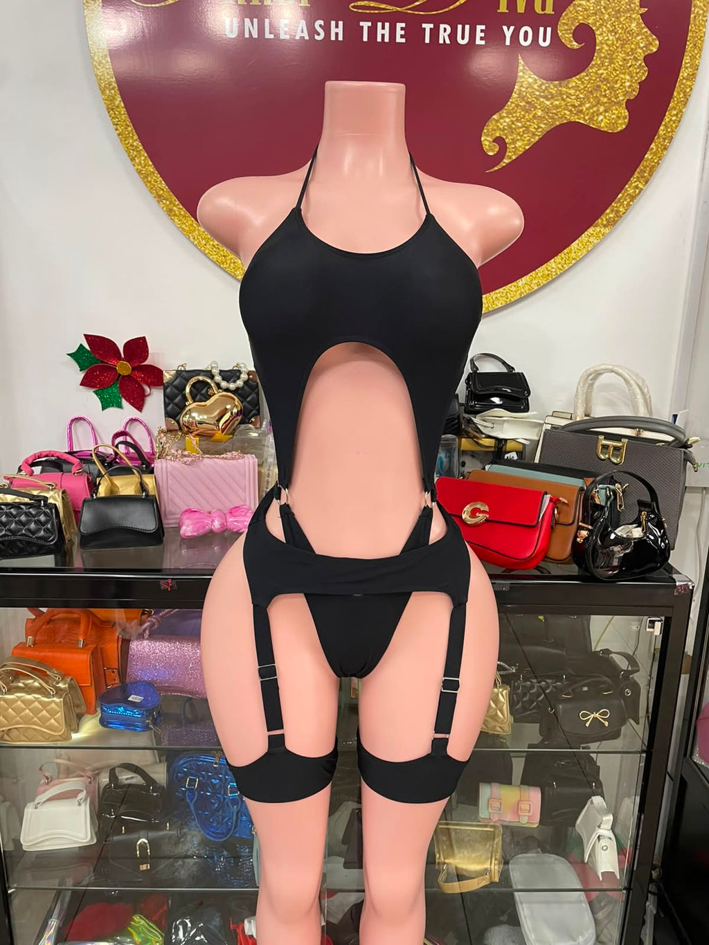 Monokini with Garter