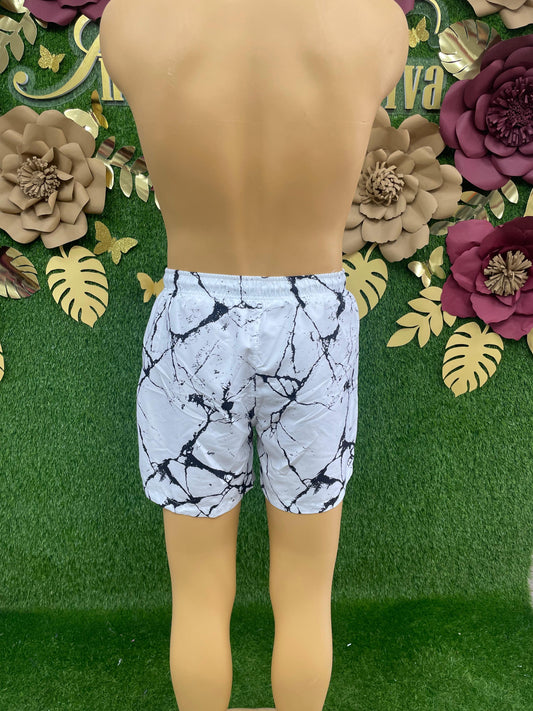 Marble Swim Trunks