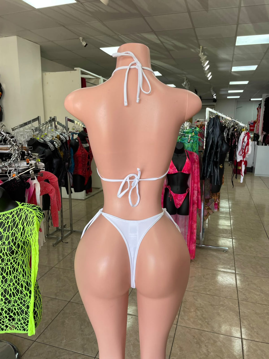 White Thong Bikini