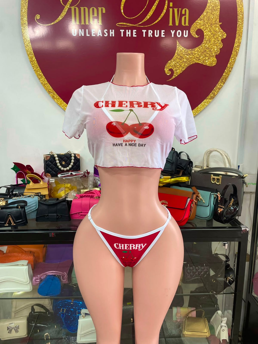 Cherry 3pc Swimsuit