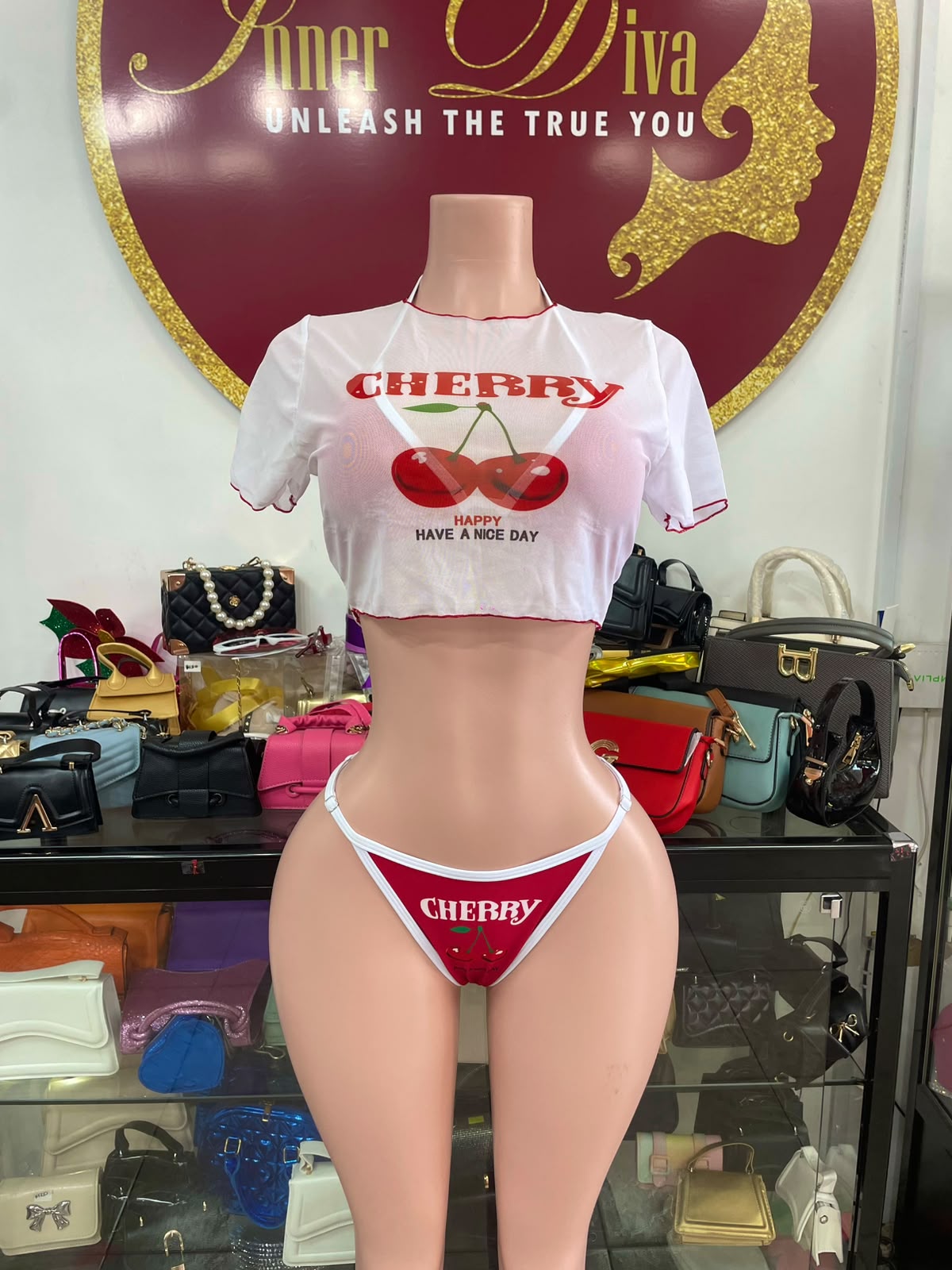 Cherry 3pc Swimsuit