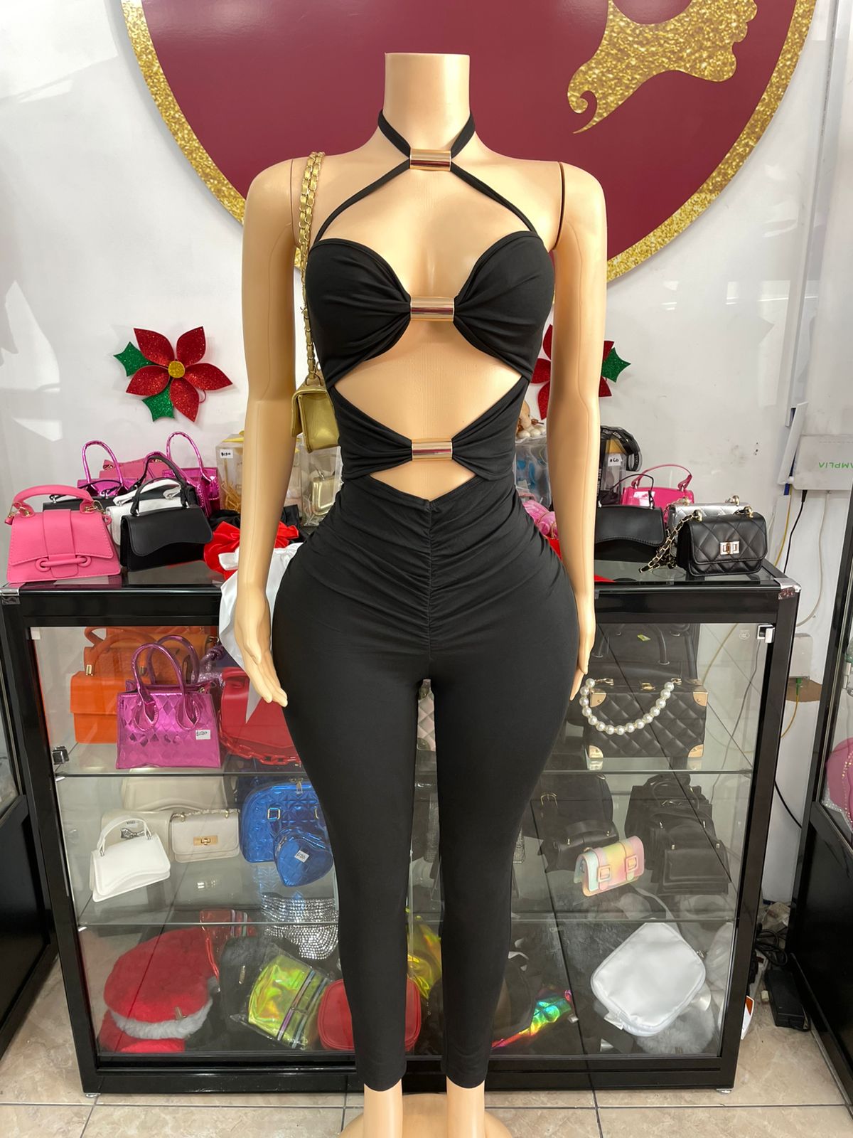 Cutout Romper With Zipper