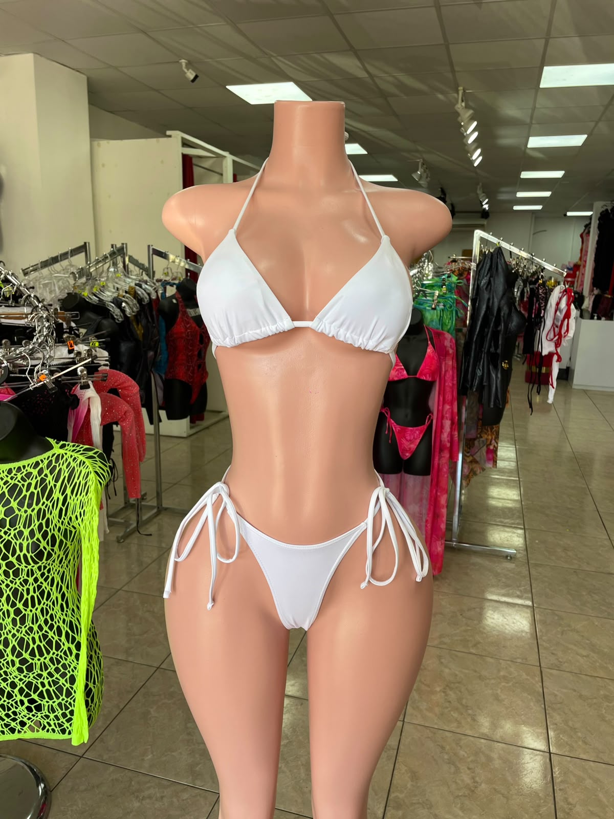 White Thong Bikini