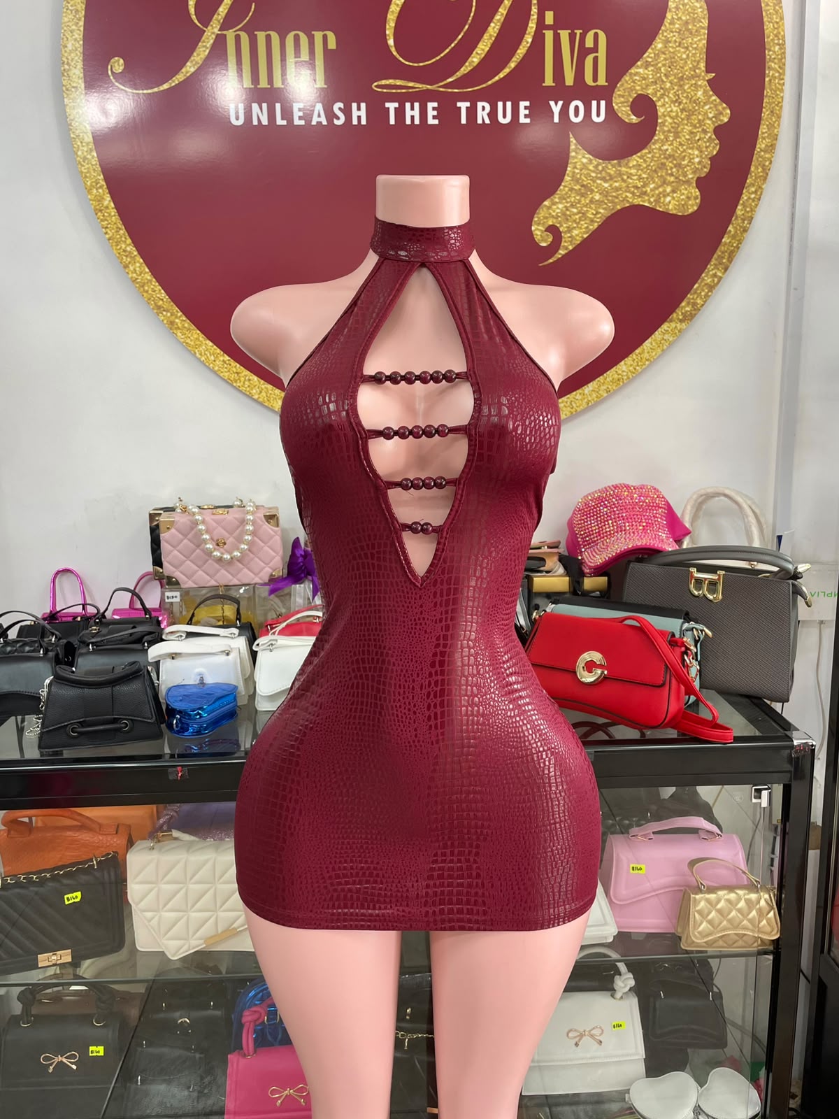 Burgundy Dress
