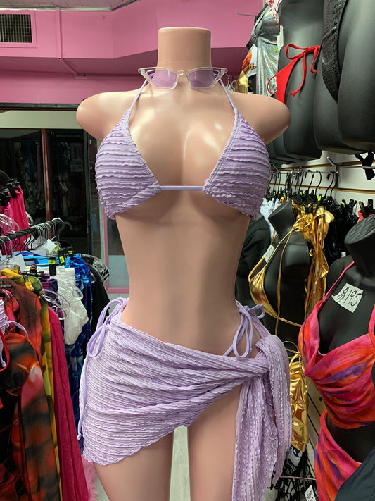 Purple 3pc Swimsuit