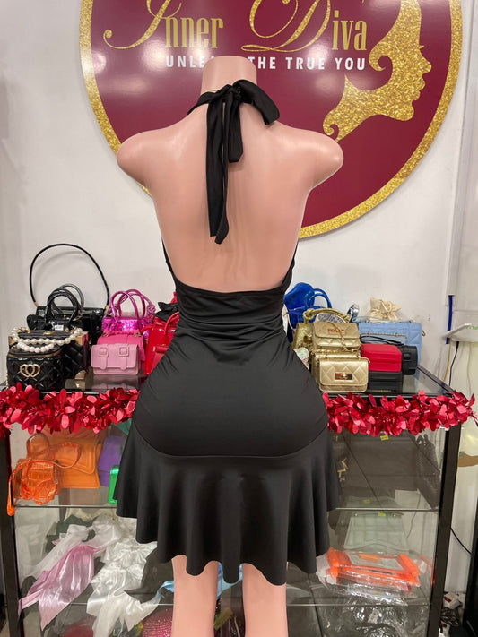 Black Halter Dress