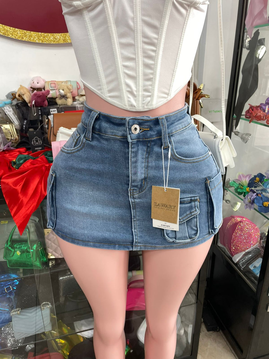 Blue Denim Skort