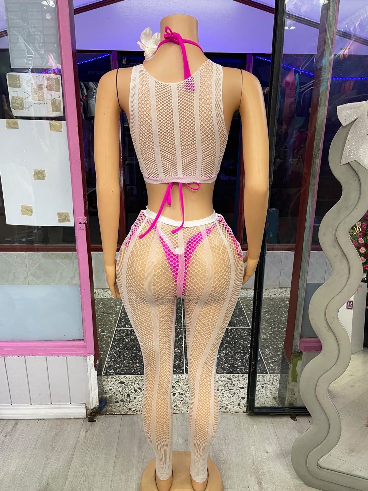Fishnet Pants Set