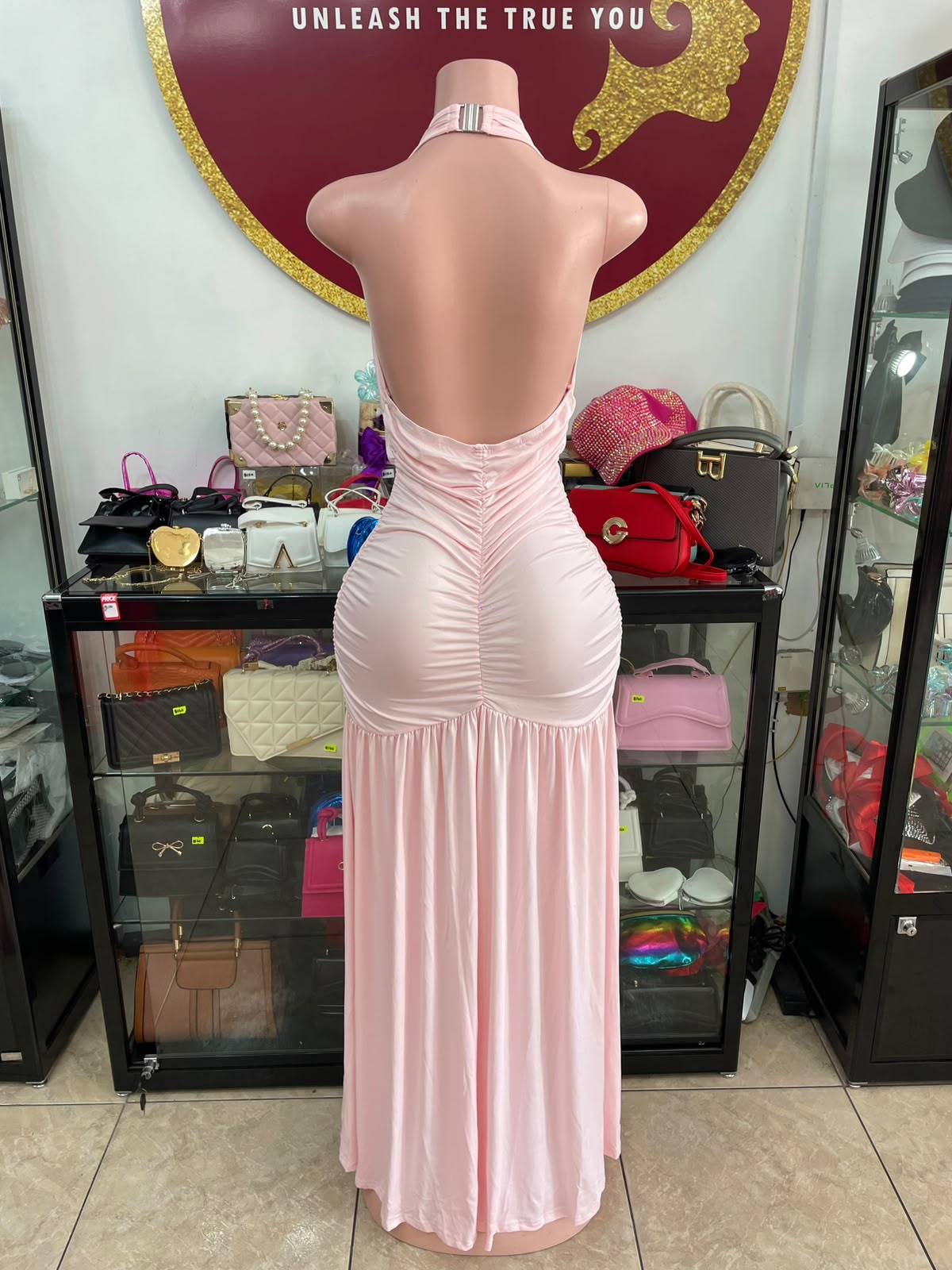 Pink Halter Dress