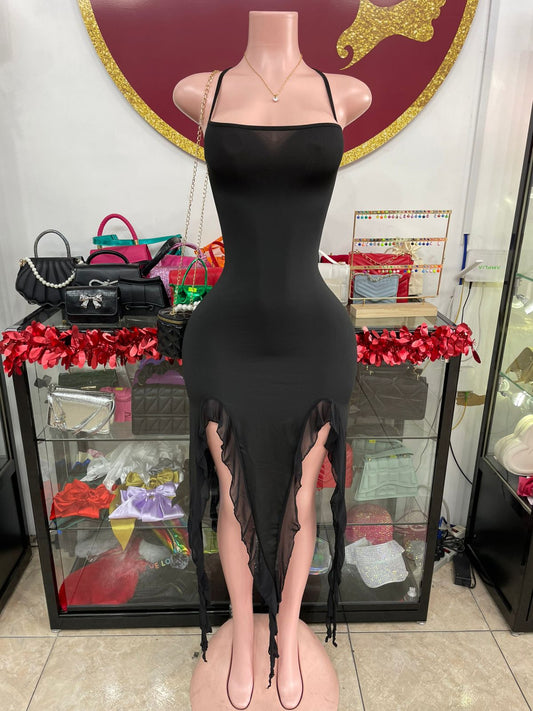 Black Ruffle Dress