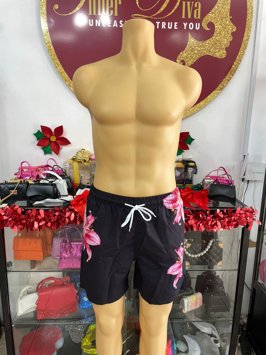 Hibiscus Men’s Swimtrunks