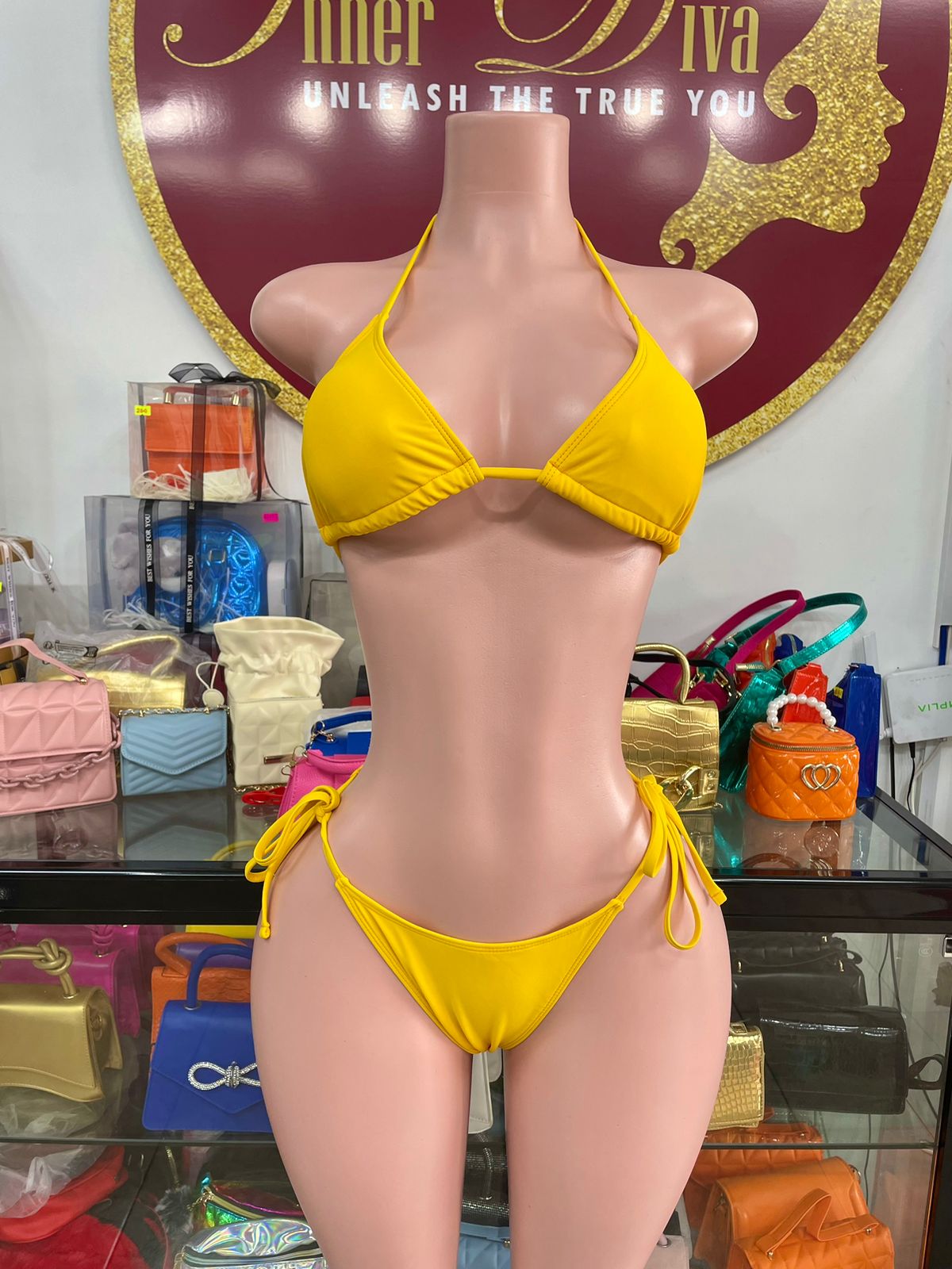 Yellow 3pc Swimsuit