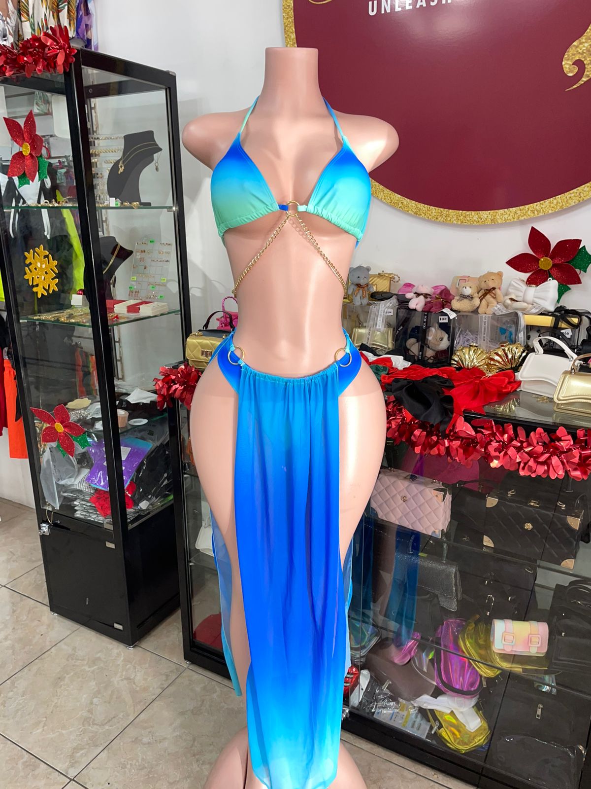Ombré 3pc Swimsuit