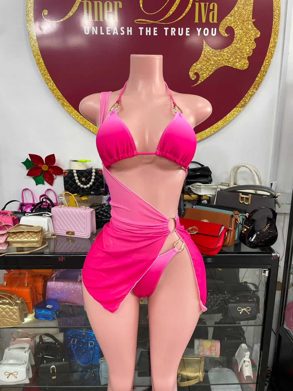Ombré 3pc Swimsuit
