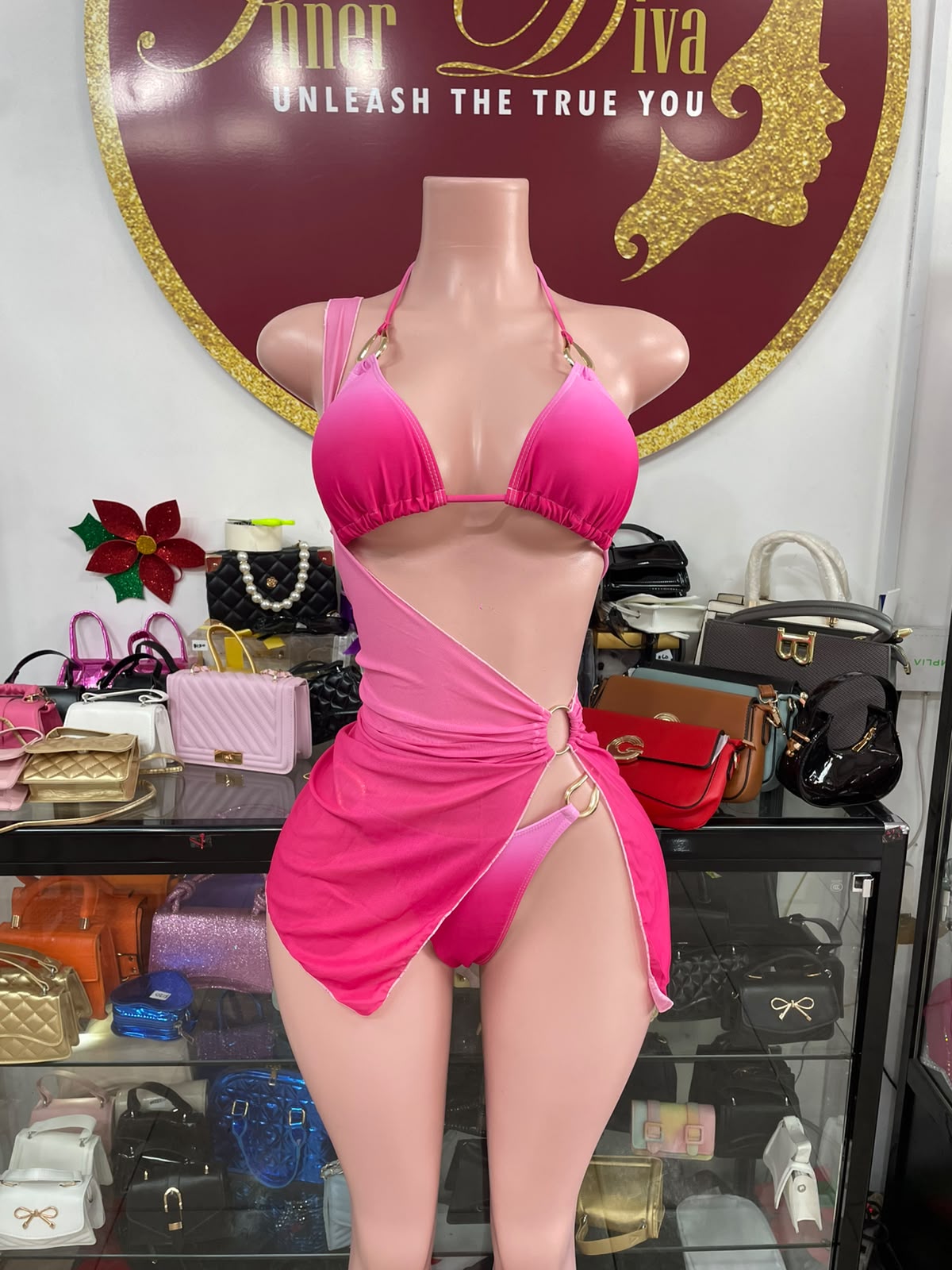 Ombré 3pc Swimsuit