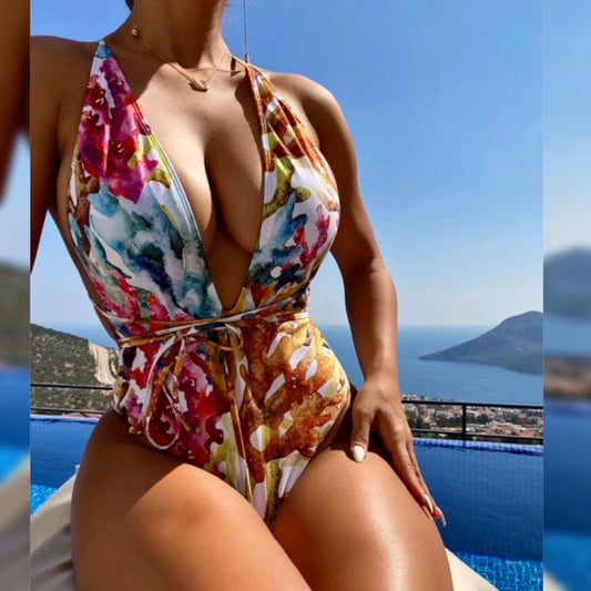 Tie front monokini
