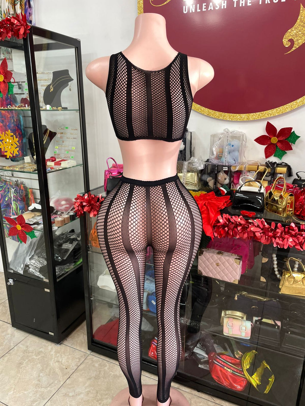 Fishnet Pants Set