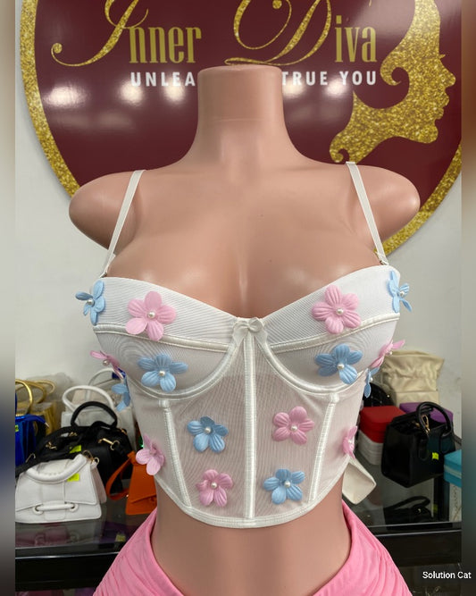 Flower Corset Top