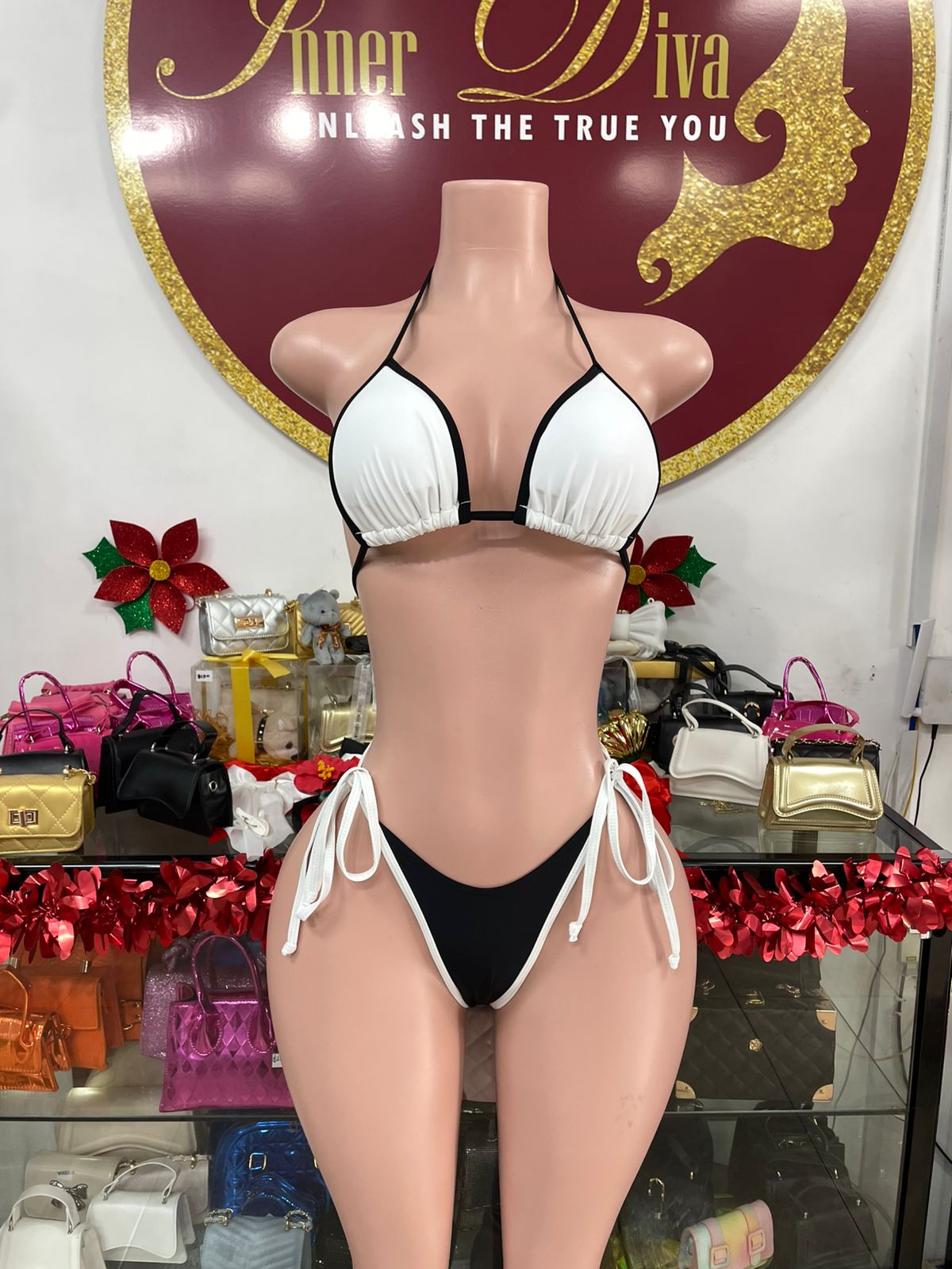 Black and White Bikini