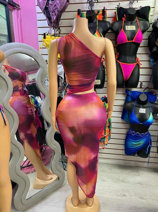 Pink Skirt Set