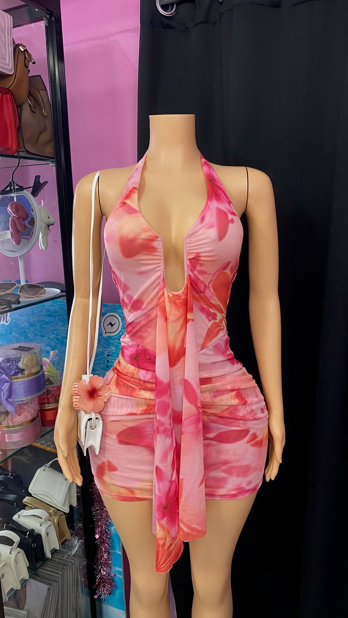 Floral Halter Dress
