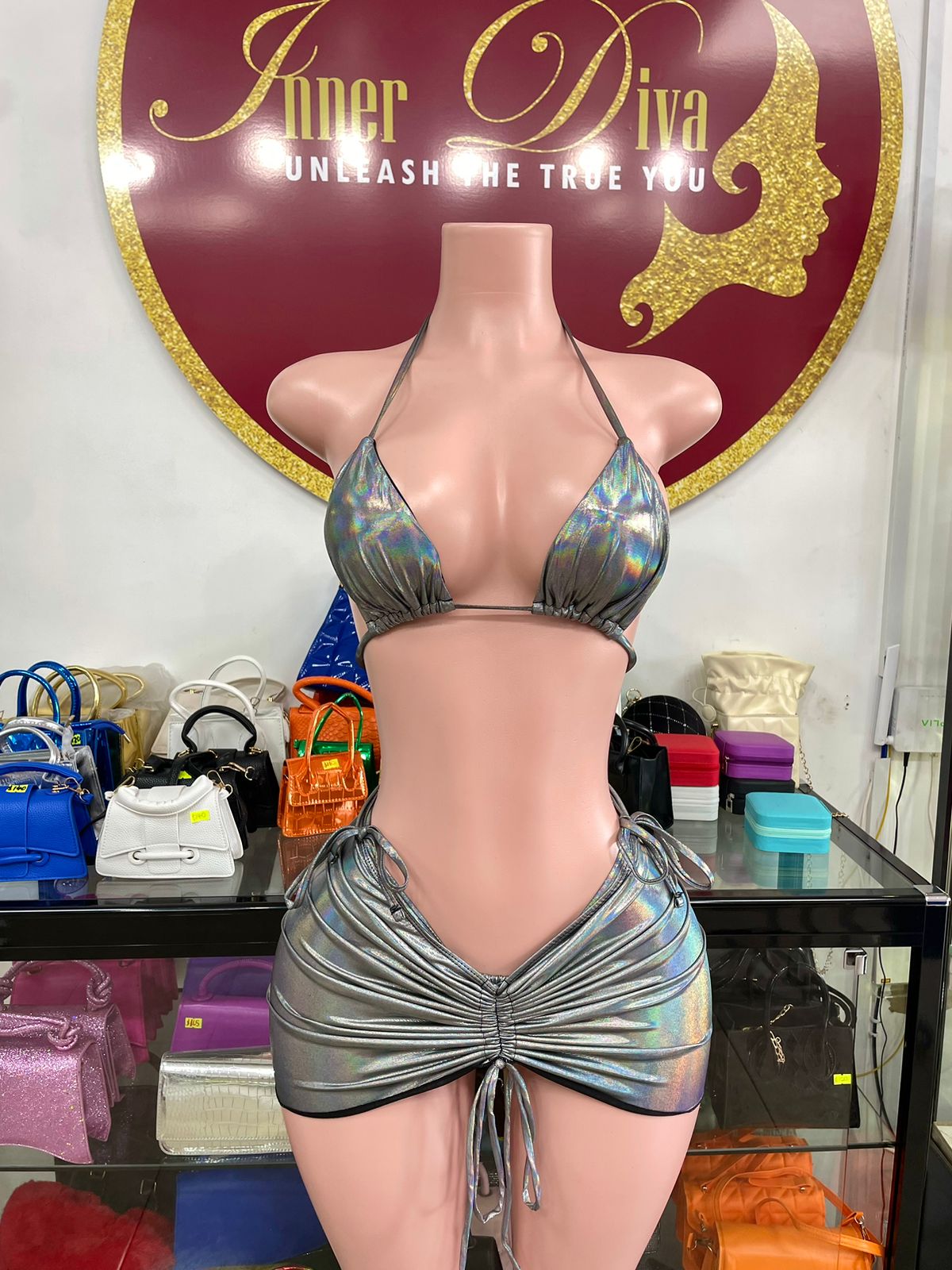 Iridescent 3pc Swimsuit