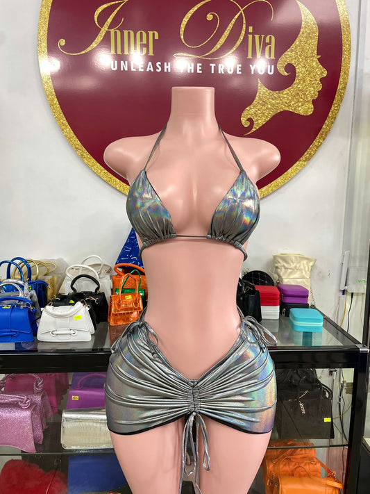 Iridescent 3pc Swimsuit