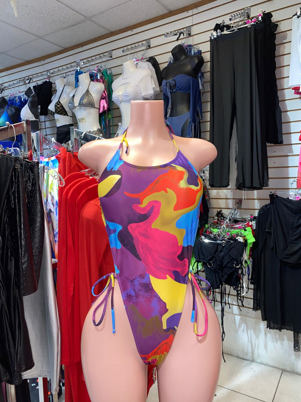 Multicolor monokini