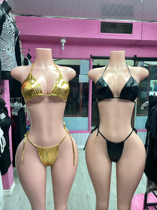 Metallic 3pc Swimsuit