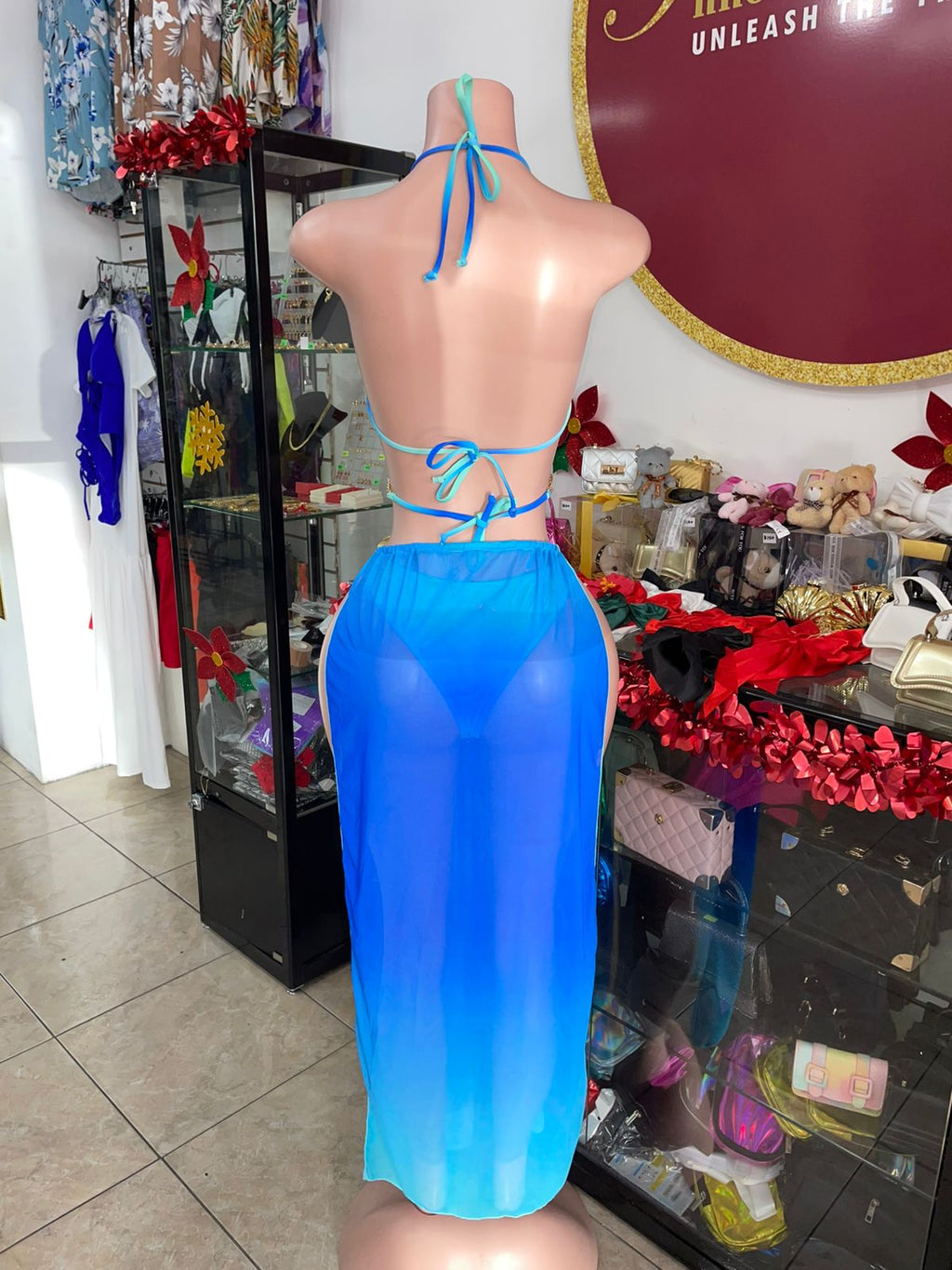 Ombré 3pc Swimsuit