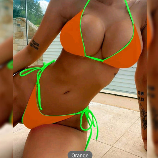 Orange bikini