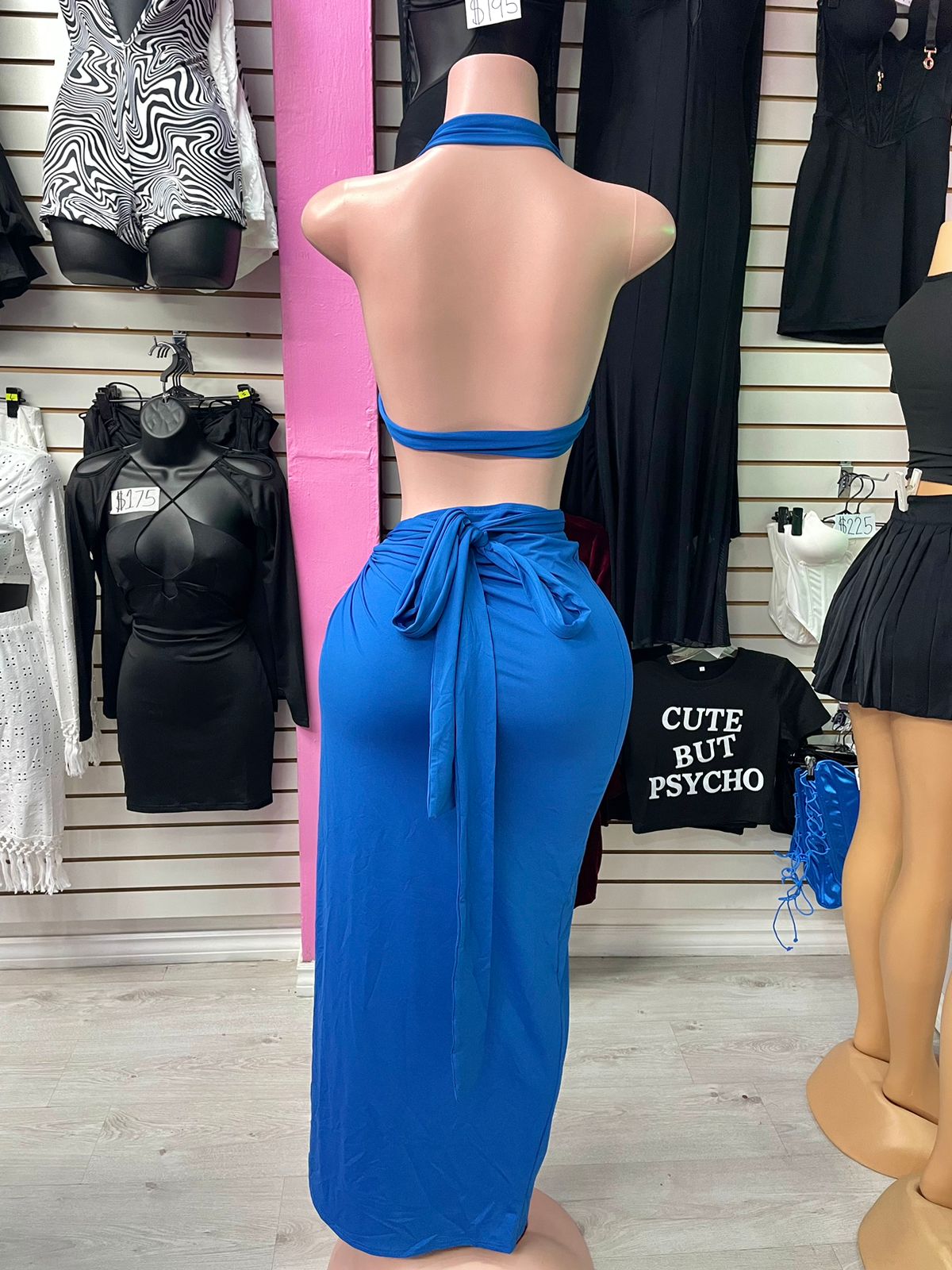 Blue Skirt Set