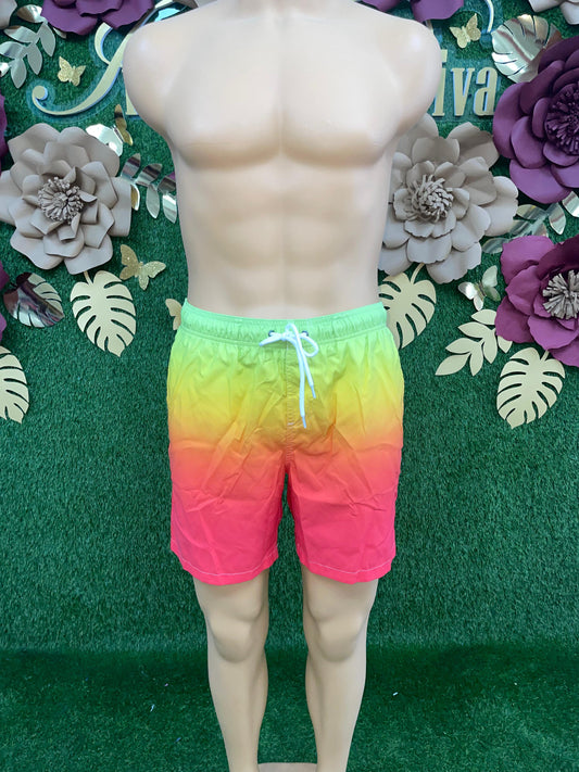 Multicolor Swim Trunks