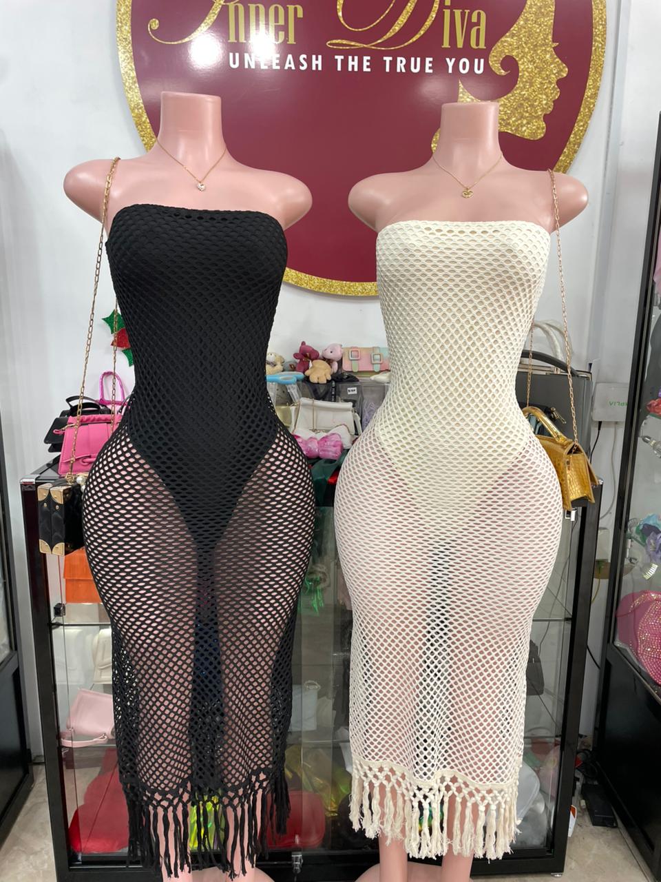 Netted Tube Dress