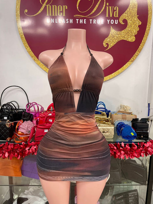 Brown Ombré Dress