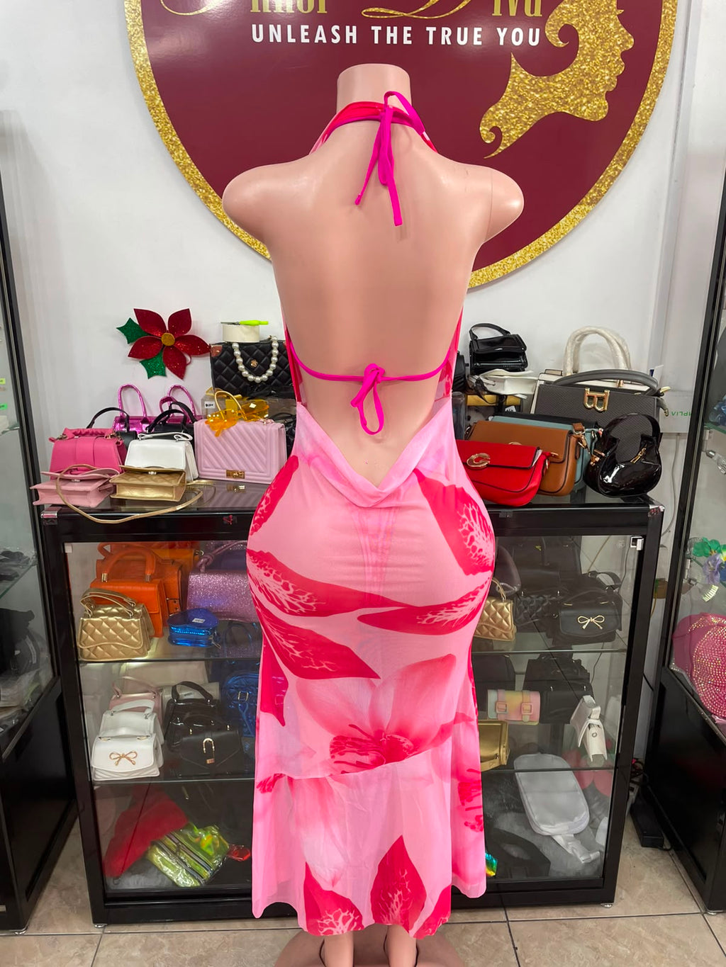 Pink 3 Piece Swimsuit