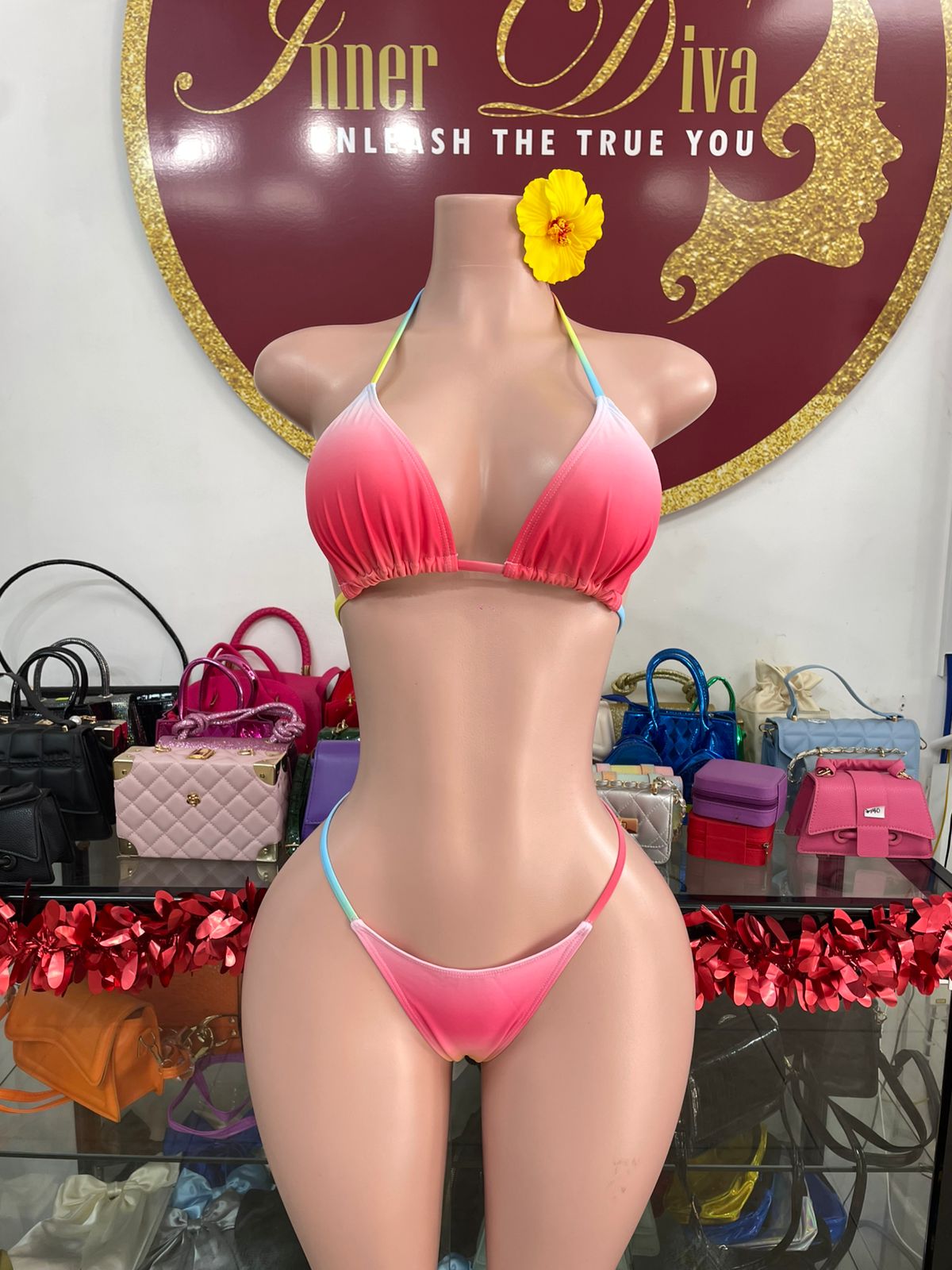 Multicolor 3pc Swimsuit