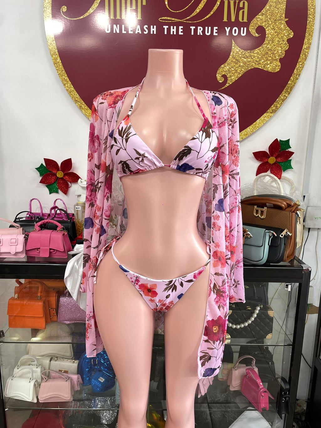 Floral 3 Piece Swimwear