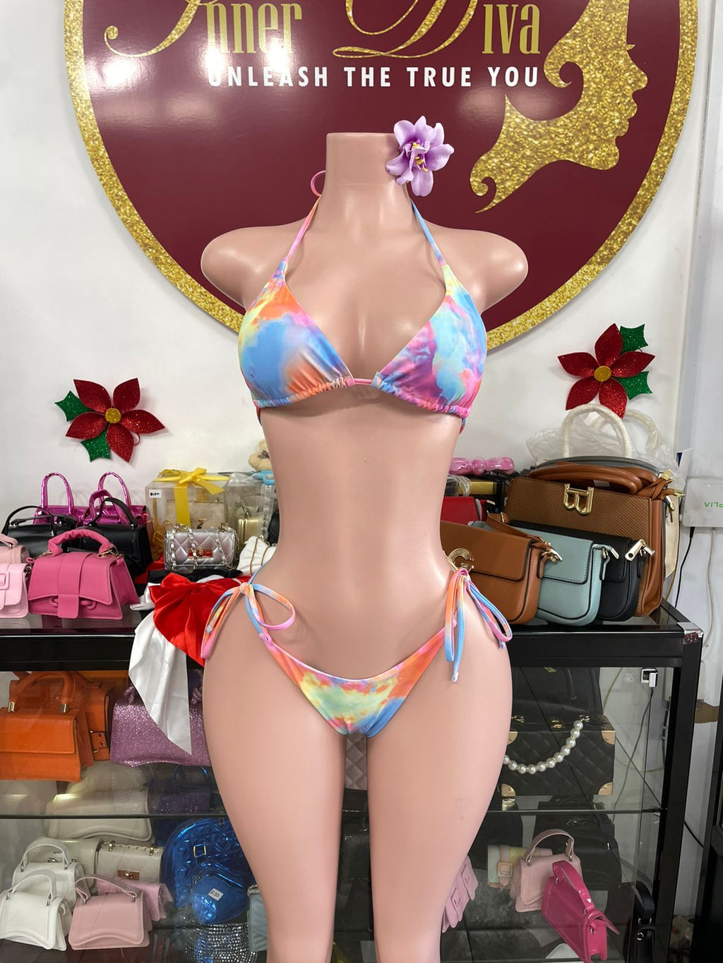 Multicolor 3pc Swimsuit