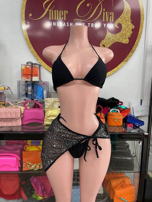 Black 3pc Swimsuit