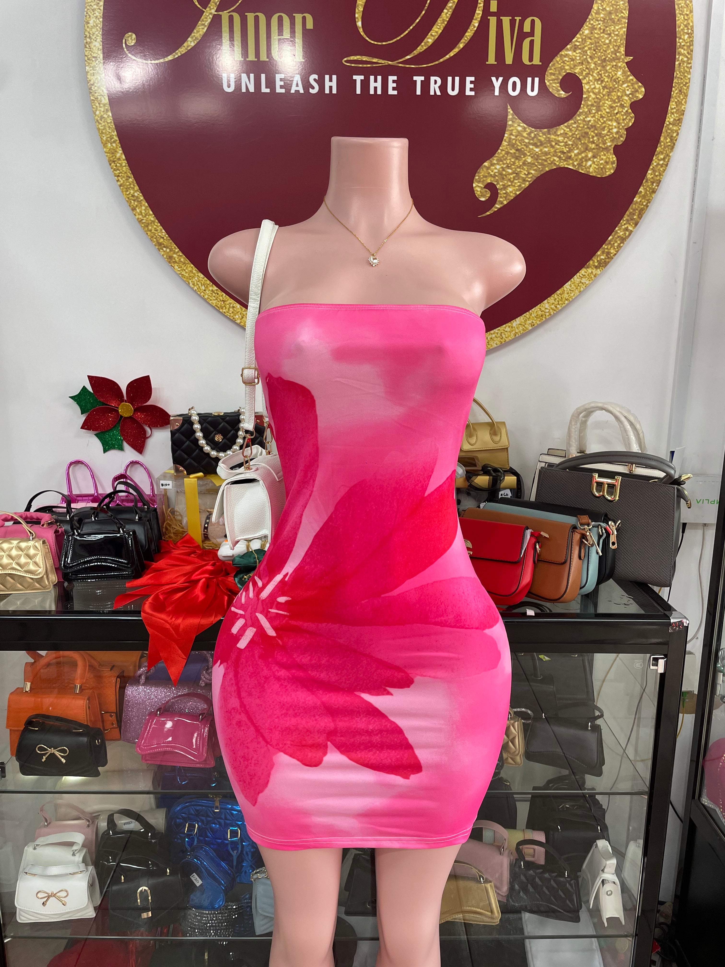Pink Tube Dress