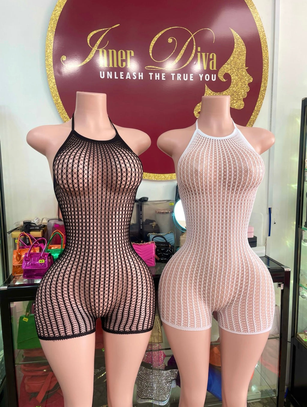 Short Romper Fishnet