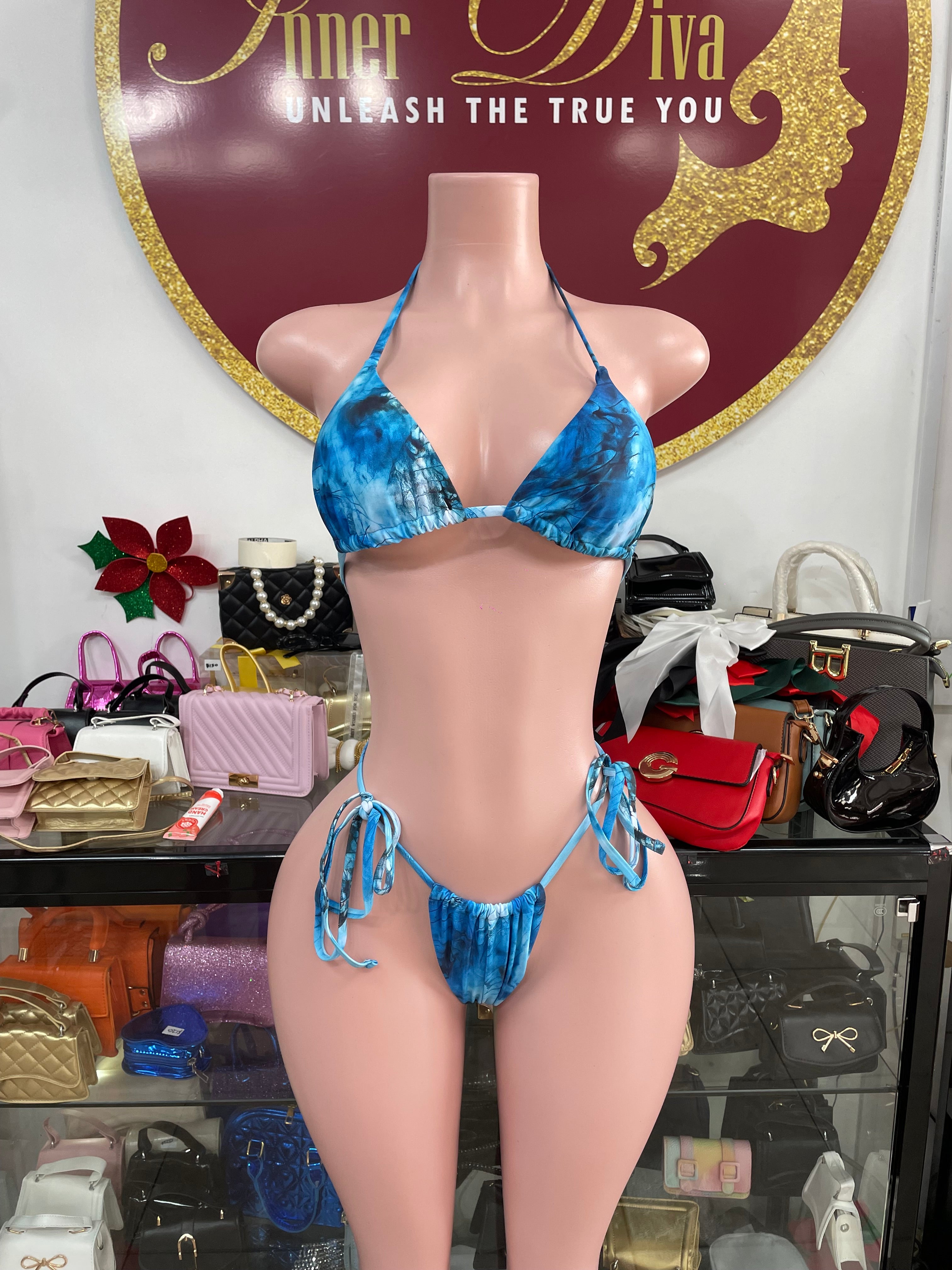 Blue 3 Piece Swim