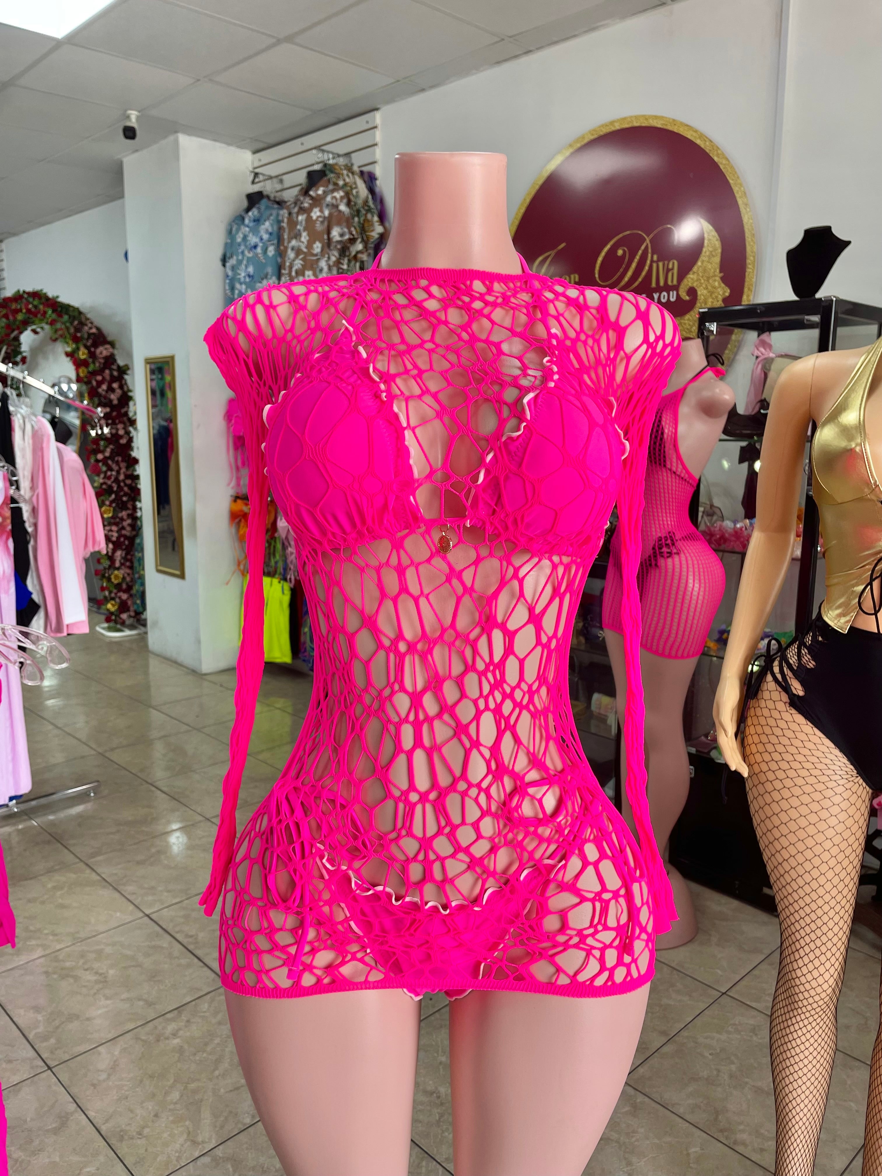 Pink One Size Coverup
