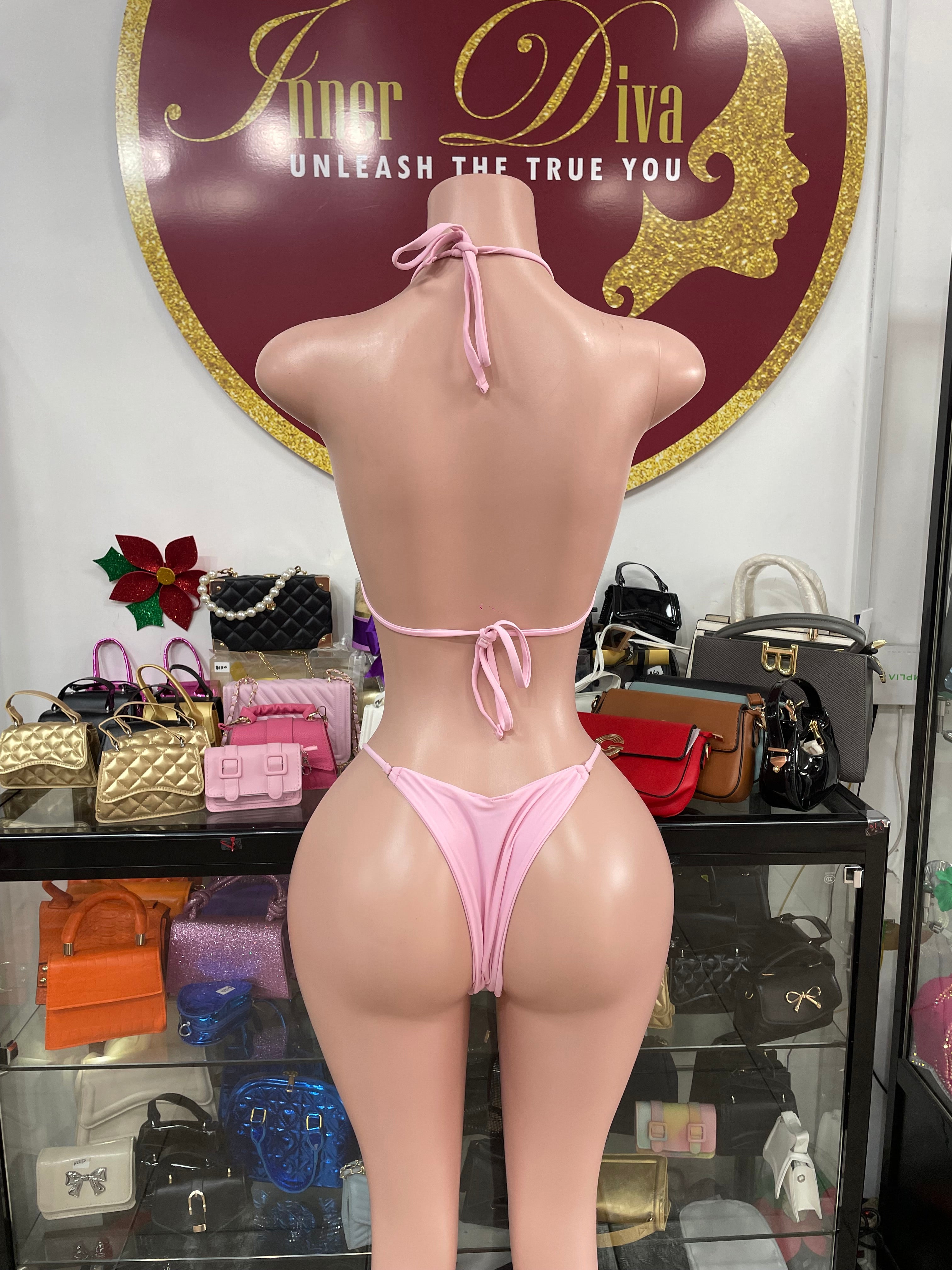 Pink 3 Piece Swim